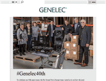 Tablet Screenshot of genelec.com